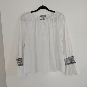 Women's Marled Reunited Clothing Long Sleeve Top - Size M - Color White